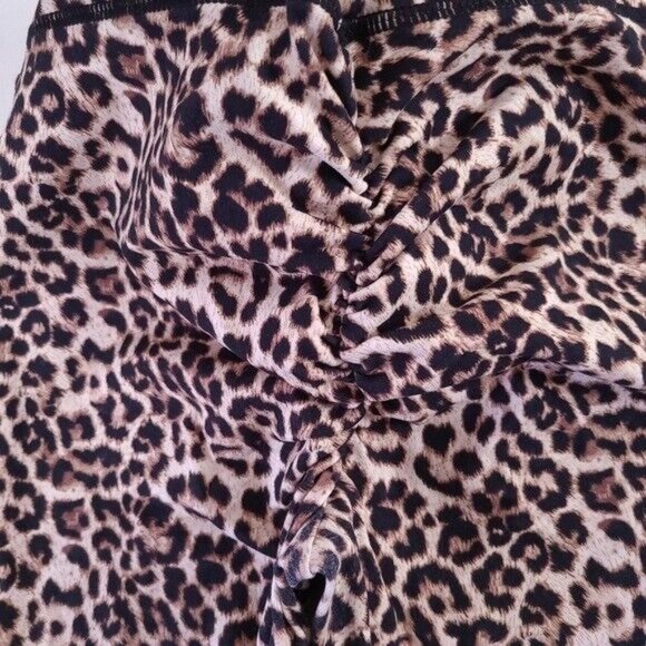 Zyia Active Womens 7/8 Cheeky Leopard Ruched Leggings Pants Size 8 10 - Picture 4 of 11